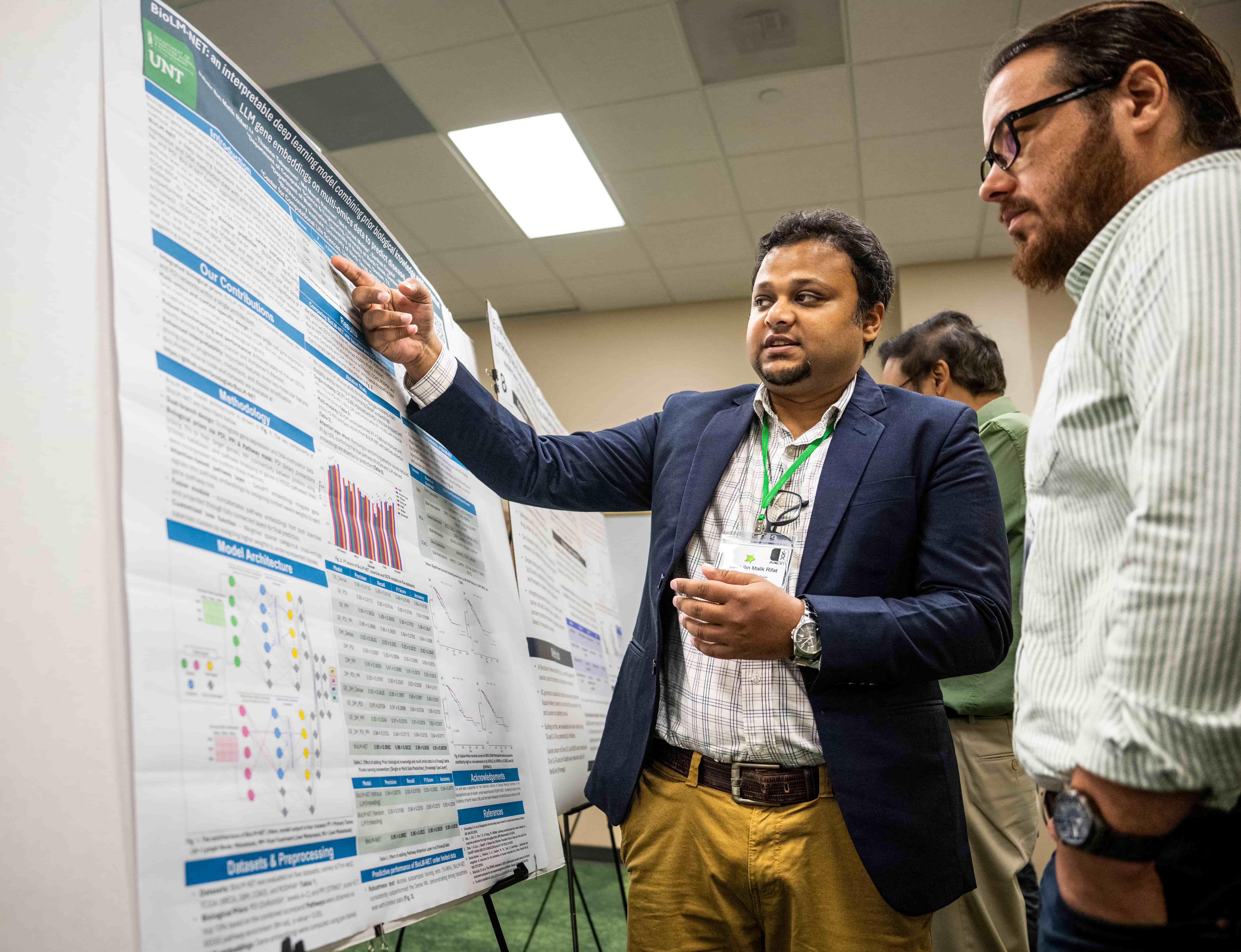 Grad students in research day 