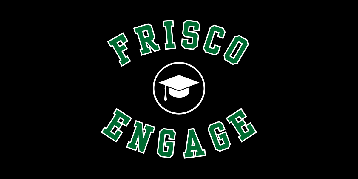 frisco engage logo with grad cap